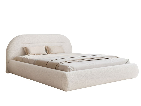 Weiß Polsterbett Metallrahmen 200x200 ARVEN