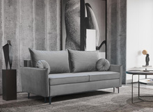 Schlafsofa mit Bettkasten LEO Grau