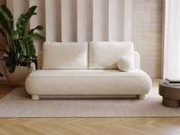 Sofa ohne Armlehnen, moderne runde Form, Moderne Couch