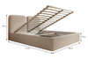 Komfort Polsterbett Bouclé 120x200 Graphit BUBBLE III