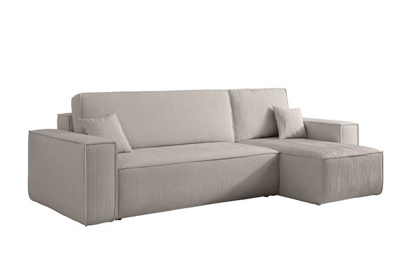 Ecksofa mit universelle Ottomane und Schlaffunktion KARL Beige