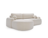 Design Ecksofa L Form OLIO Weiß