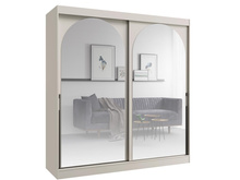 Schrank mit Spiegel 200 Breit Caschmir LUCY