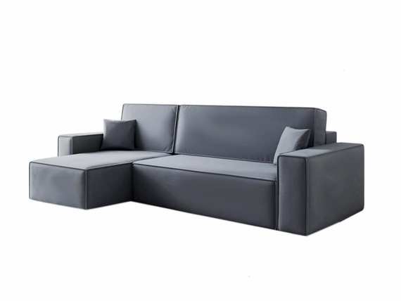 L-form Ecke mit universelle Ottomane CARLS GRAPHIT