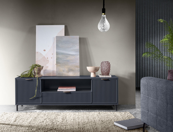TV-Tisch VIVAS mit 2 Türen Caschmir