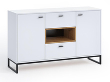 Schubkastenkommode MIO Weiß/Eiche Artisan