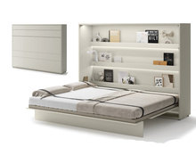 Schrankbett mit Regalböden BED CONCEPT 160x200 Kaschmir