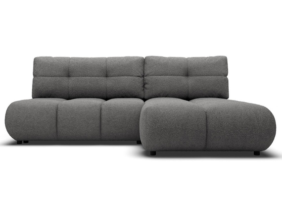Platzsparende Eckcouch Graphit VETTO