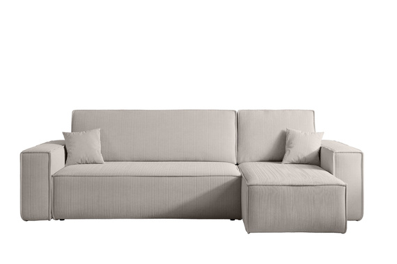 Ecksofa mit universelle Ottomane und Schlaffunktion KARL Beige