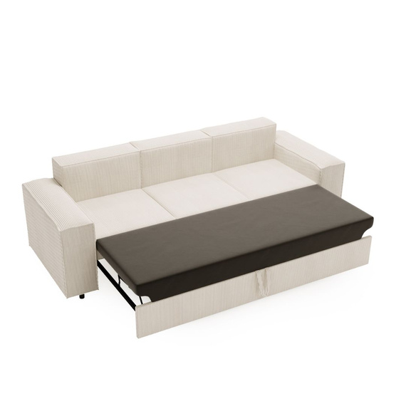 Schlafsofa modern 252 cm breit SANTO Grau Velvet 