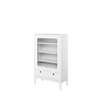 Vitrine mit 2 Schubladen KONO Weiß