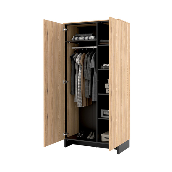 Kleiderschrank PORTO MIT  2-türig Breite 196 cm