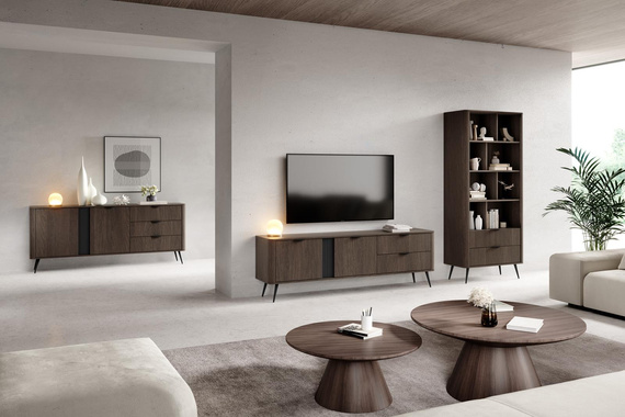 TV Lowboard MetallFuße Eiche dunin SHELLY