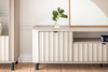 Kommode mit 4 Türen Ideal für ein modernes Interieur Weiß STYLS