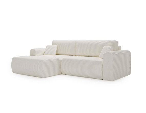 Cordstoff Ecksofa stilvoll Olivgrün