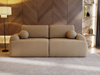 Designer Bouclé Schlafsofa Beige TEDI 
