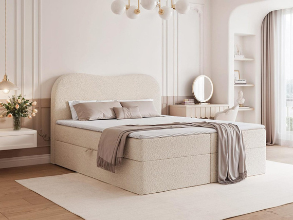 Teenager Bett für Mädchenzimmer 120x200 hellbeige LADY