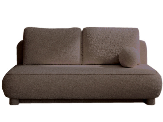 Sofa ohne Armlehnen, moderne runde Form, Moderne Couch