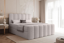 Boxspringbett BUBBLE mit Topper Elegant 180x200 Grau