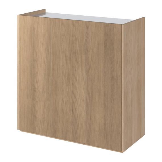 Kommode für den Flur, Breite: 95 cm Scandi PARIS Eiche
