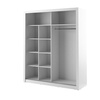 Schwebetürenschrank mit Spiegel ARTI 08 Weiß