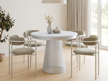 Modern Esstisch ausziehbar 100-180  Weiß