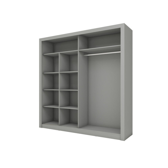 Schwebetürenschrank mit Spiegel ARTI 08 Grau