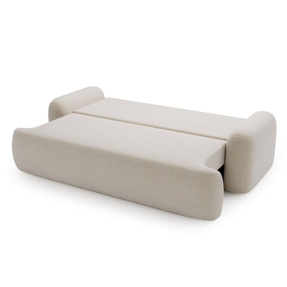 Schlafsofa Bouclé Teddy modern Graphit design TEDI