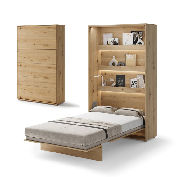 Wandklappbett Vertical BED CONCEPT 120x200 Eiche Artisan