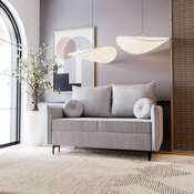 Schlafsofa klein 145 cm breite LEO Grau Cord