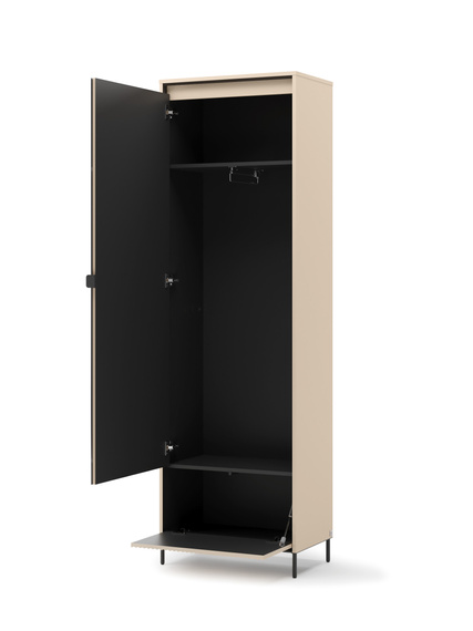Garderoben-Set Beige mit Lamellen FLORE