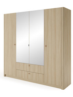 Kleiderschrank mit Spiegel BOHOS Eiche