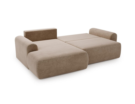 Design Ecksofa in modernem stil velvet grau links AURA