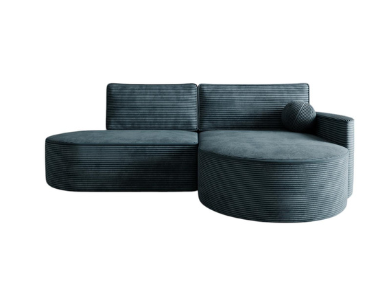 Modernes Ecksofa L Blau MORENO