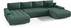 Großes Ecksofa in U-Form für Wohnzimmer MONA Beige