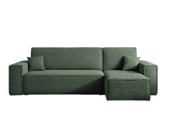 Ecksofa mit universelle Ottomane und Schlaffunktion KARL Grün 