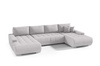 Großes Ecksofa in U-Form für Wohnzimmer MONA Beige