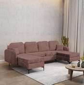 Ecksofa U-form BELLA Rosa