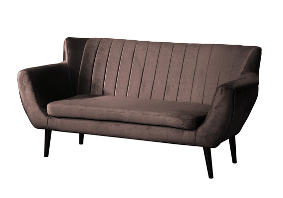 Sofa mit hohen Beinen TULIO Breite: 160 Braun