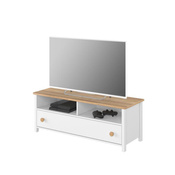 Fernsehschrank, skandinavischer Stil weiß/eiche nash TOMMY