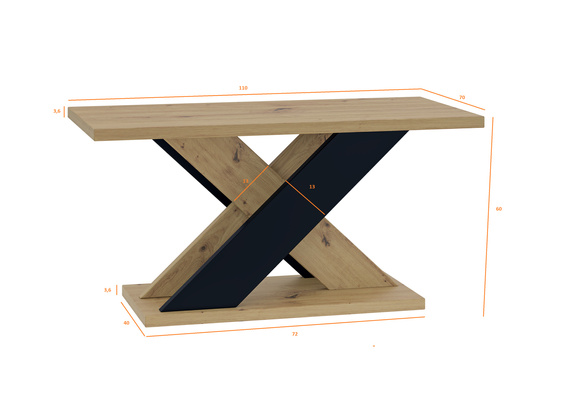 Esstische Modern AMI Eiche Artisan
