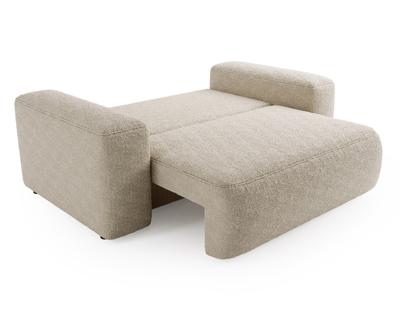 Schlafsofa 190 cm breit modern TEDIS Weiß