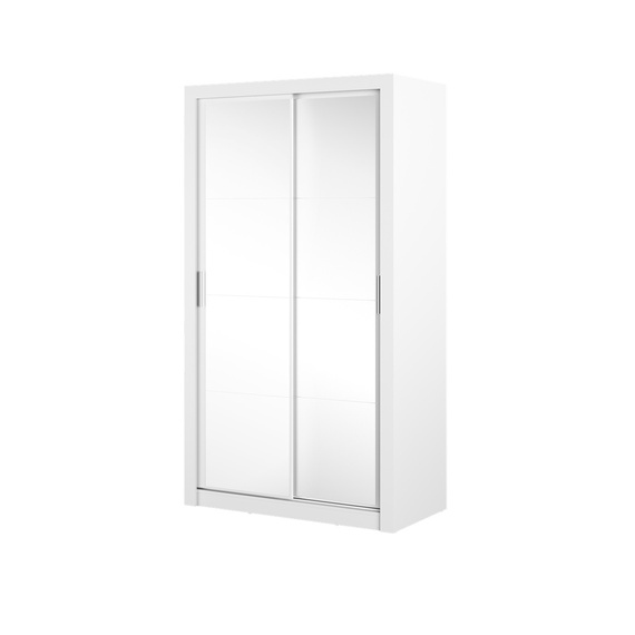 Schwebetürenschrank mit Spiegel ARTI 19 Breite 120 cm Weiß