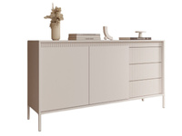 Kommode mit Lamellen JULO Beige