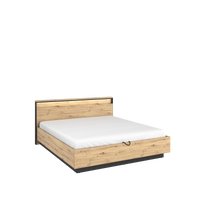 Doppelbett mit Lattenrost LIMA Eiche artisan