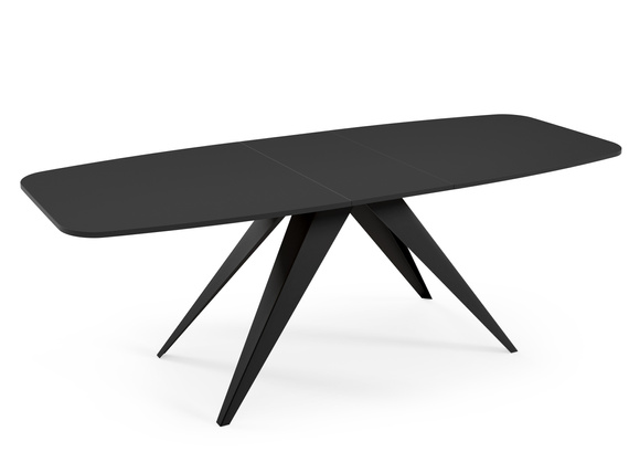 Großer Esstisch 180 cm Schwarz LENO