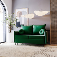 Schlafsofa klein 145 cm breite LEO Grün