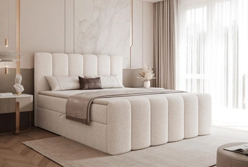 ohne Topper \ 140x200 \ Weiß \ Boucle