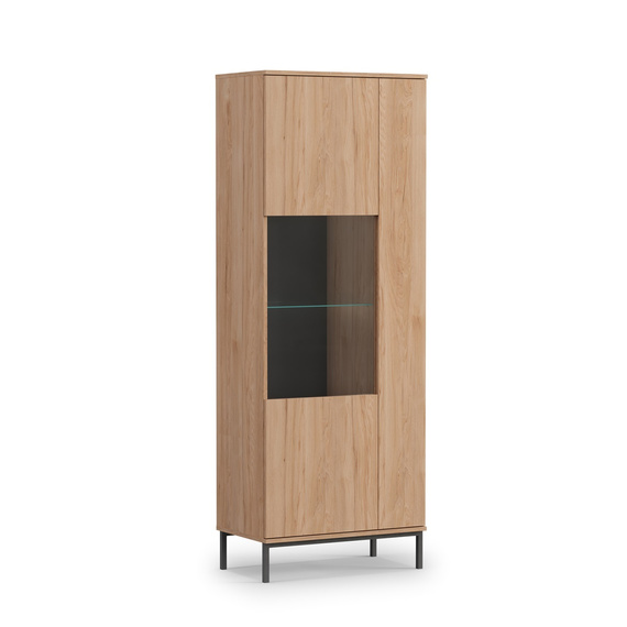 Vitrine mit zwei Türen MENS Eiche Hikora