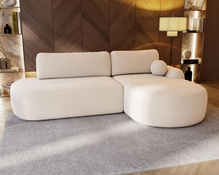 Designer Ecksofa OLIO Creme